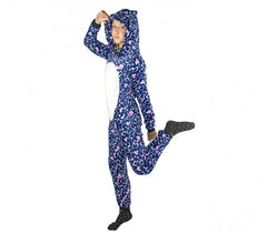 B1717 Pyjama combinaison pour enfants pilou modèle HIBOU UNISEX de 4 à 14 ans