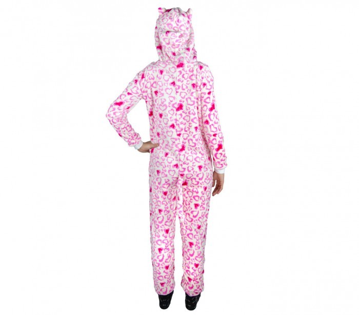 B1717 Pyjama combinaison pour enfants pilou modèle HIBOU UNISEX de 4 à 14 ans