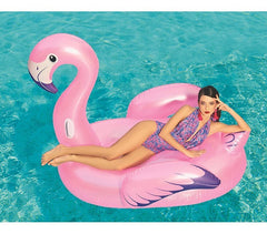 41119 Bouée gonflable géante Flamant rose de luxe BESTWAY de 173 x 170 cm