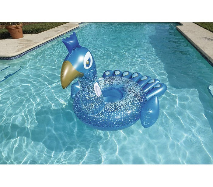 41101 Bouée gonflable géante en forme de Paon royal BESTWAY 198 x 164 cm