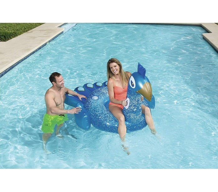 41101 Bouée gonflable géante en forme de Paon royal BESTWAY 198 x 164 cm