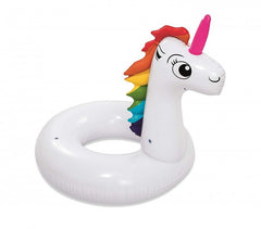 36123 Bouée gonflable en forme de Licorne BESTWAY pour les enfants de 12 ans et +  163x131cm