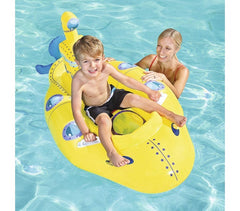 41098 Bouée géante gonflable en forme de sous-marin BESTWAY 165 x 86 cm avec poignées