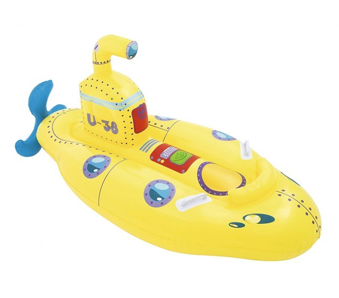 41098 Bouée géante gonflable en forme de sous-marin BESTWAY 165 x 86 cm avec poignées