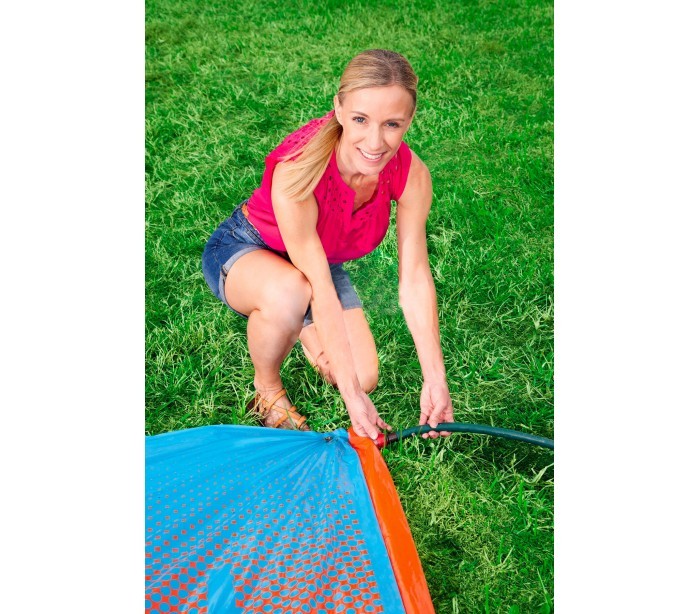 52271 Triple tapis de glisse a eau gonflable avec spray H2OGO1 3 ans 549 cm