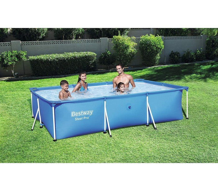 56404 Piscine BESTWAY steel pro fame rectangulaire 300x201x66 cm. 3 300 Lt.