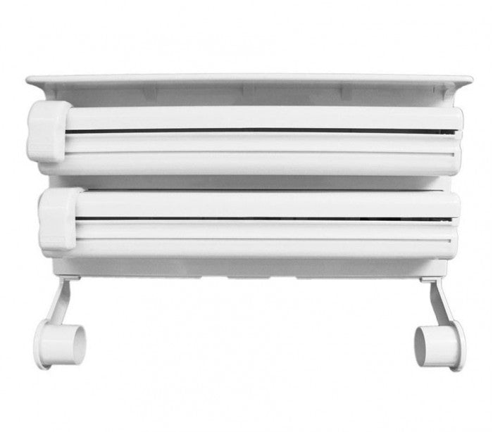870592 Distributeur TRIPLE papier aluminium film plastique essui-main BLANC
