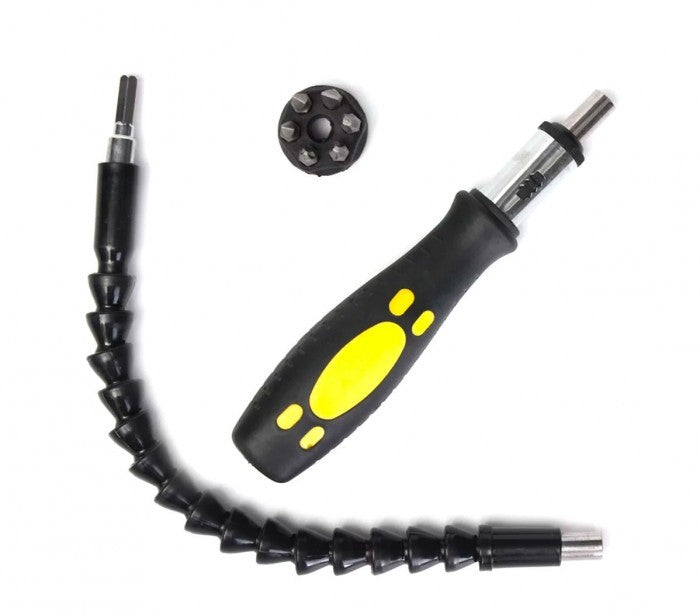 173724 Kit d'extension Snaker pour perceuses et tournevis 30cm avec accessoires