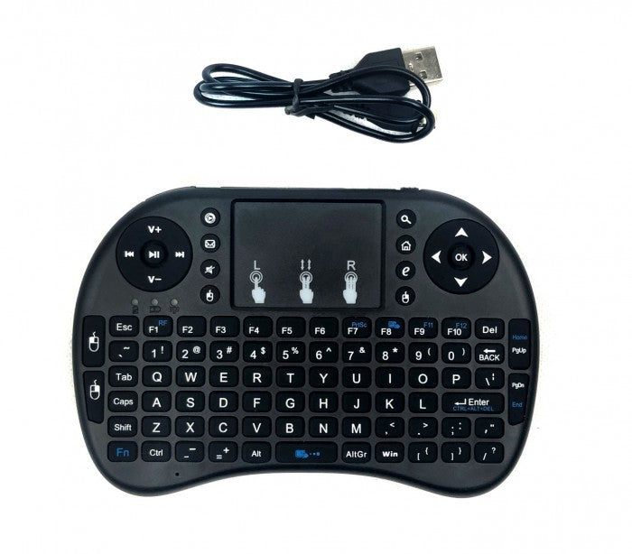 Clavier sans fil Mini Qwerty avec écran tactile pour Smart TV, Android IOS 2.4