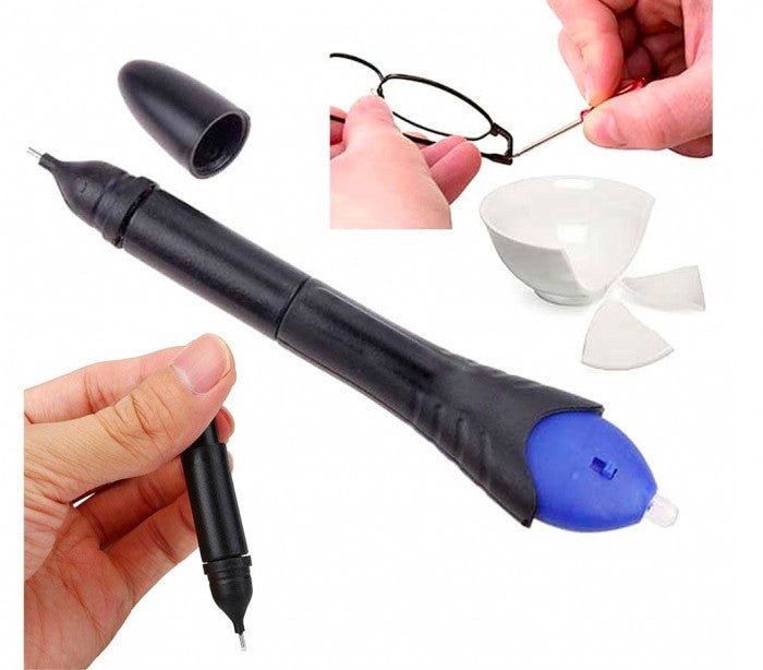010422  Kit Super-Glue et  fixateur à lumière UV Réparation en 5 secondes