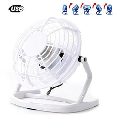 Mini ventilateur de table USB, diamètre de 13 cm - avec une rotation de 360°