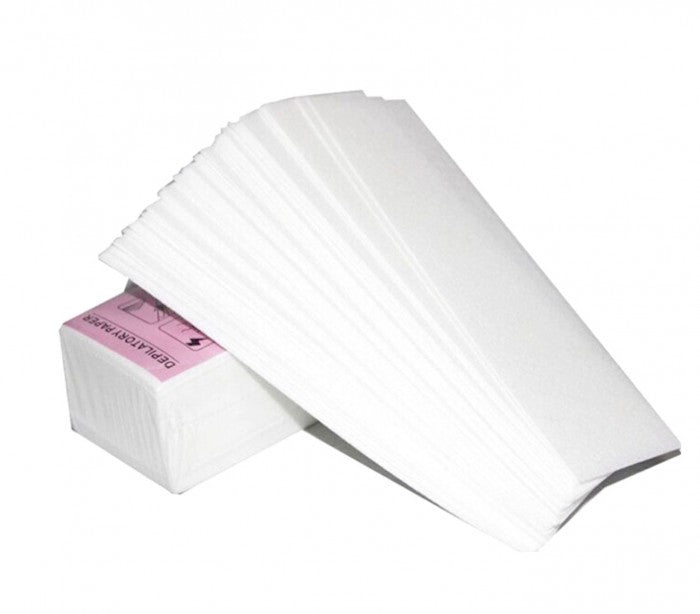 300 bandes de papier dépilatoire de 7x20 cm pour l'élimination de la cire