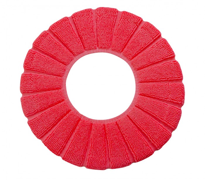 4367 Couvre-siège en tissu pour le wc diamètre 30 cm doux et chaud