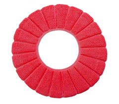 4367 Couvre-siège en tissu pour le wc diamètre 30 cm doux et chaud
