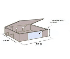 Organisateur vêtements pour économiser de l'espace- 80x40x15 cm - WELKHOME