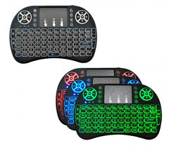 Clavier rétroéclairé sans fil Mini Qwerty avec écran tactile pour Smart TV