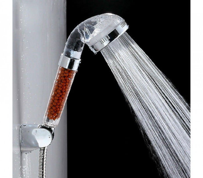 pommeau de douche MO HOME avec pierres minérales universelles