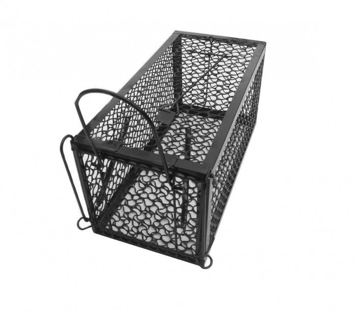 Piège en métal pour souris à ressort à pression automatique 24x11x11 cm NOIR