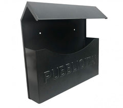 Art. 711 Boîte publicitaire Iron Grey avec protection anti-pluie 32x13x32 cm