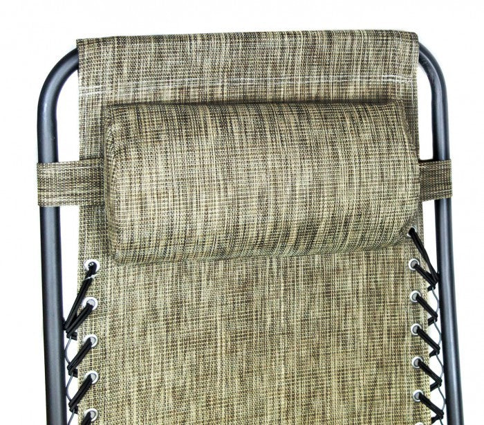 485347 Chaise-longue entièrement inclinable BEIGE EVERTOP GRAVITà ZERO