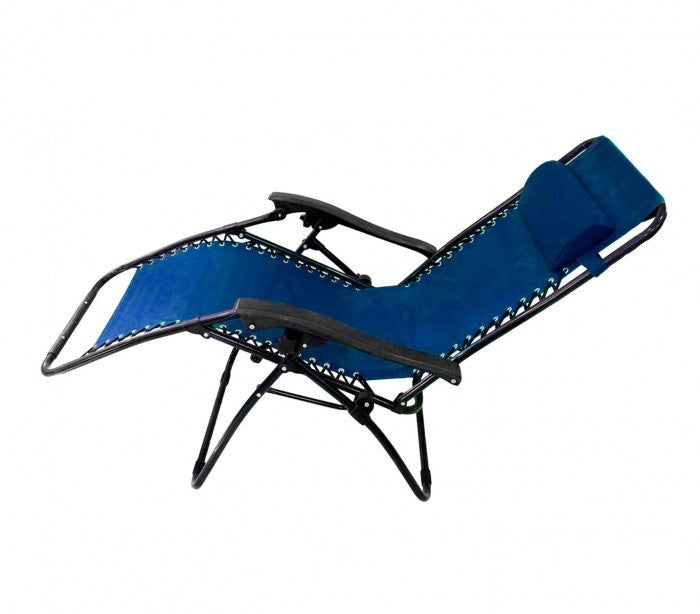 485330 Chaise-longue entièrement inclinable BLEU EVERTOP GRAVITà ZERO
