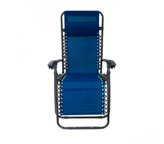 485330 Chaise-longue entièrement inclinable BLEU EVERTOP GRAVITà ZERO