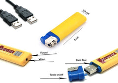 Clé USB en forme de Briquet - camera audio vidéo mémoire SD - 1280 X 960 Pixels