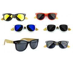 Pack de 5 lunettes de soleil  MWS AHEAD unisexes en bambou verres opaque
