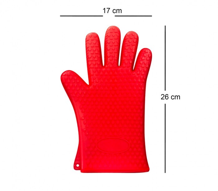 117480 Gant en silicone souple pour four Hot Hands avec antidérapant