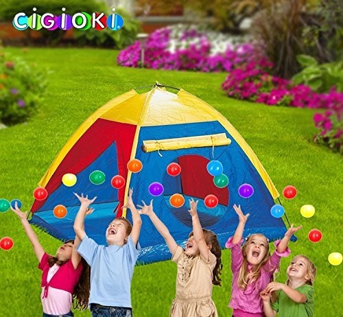 Tente de jardin Enfant- forme Igloo avec fenêtre / 112x112x94 cm - LINE GIGIOCHI