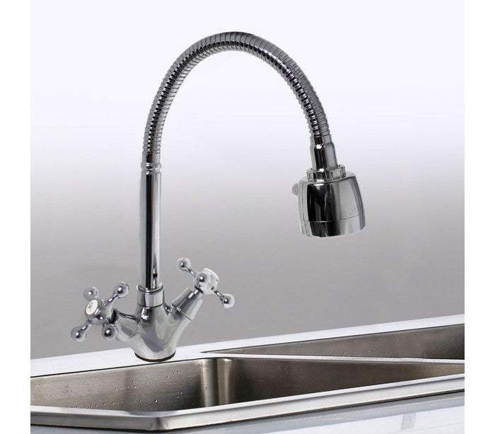 870068 Robinet MART avec bras flexible bidirectionnel douchette FUIYLIN CHROME