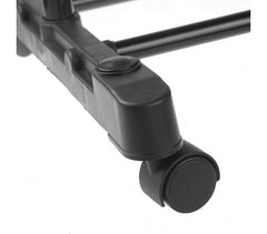 021027 Penderie extensible en métal avec roues 83x41x87cm max h162 cm