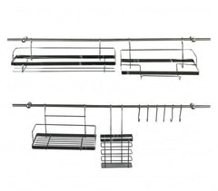980603 Ensemble D'organisateurs cuisine Maitre Chef  16 Pièces, 2 Barres De 72 Cm