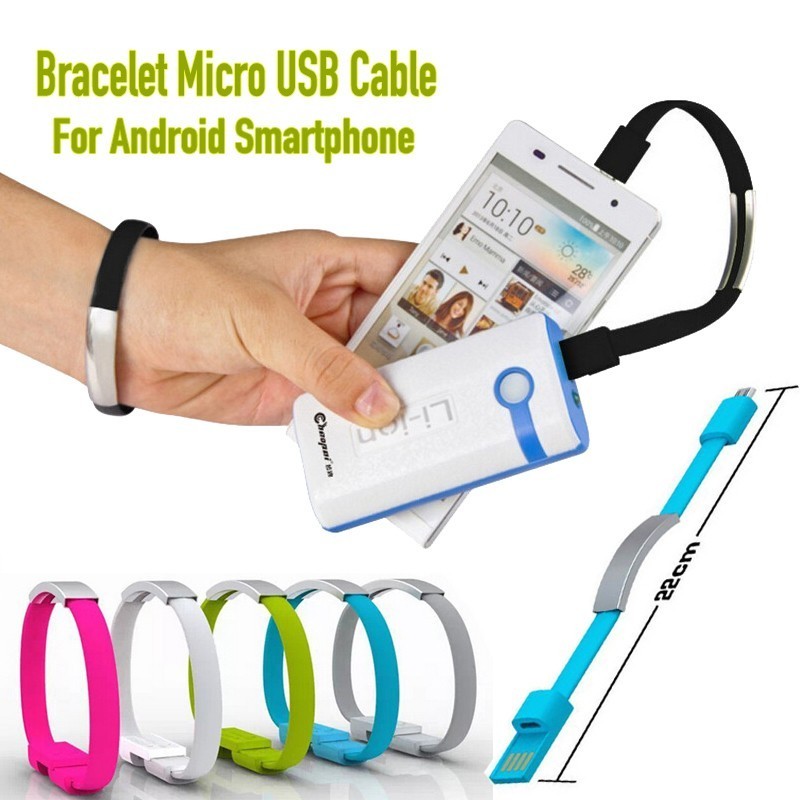 Bracelet en silicone unisexe - cable chargeur pour mobile SAMSUNG