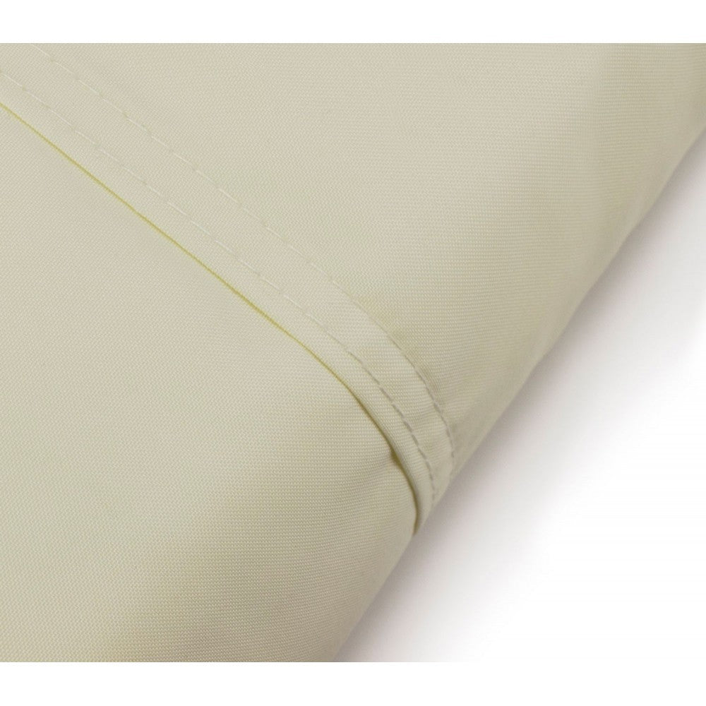 Auvent carré 482407 beige 3x3m avec crochets renforcés et corde en nylon