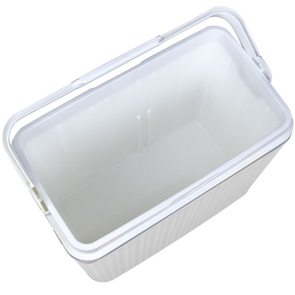 271681 ​​Glacière ADRIATIC 24L. en plastique rigide non toxique blanc 40x37x23cm