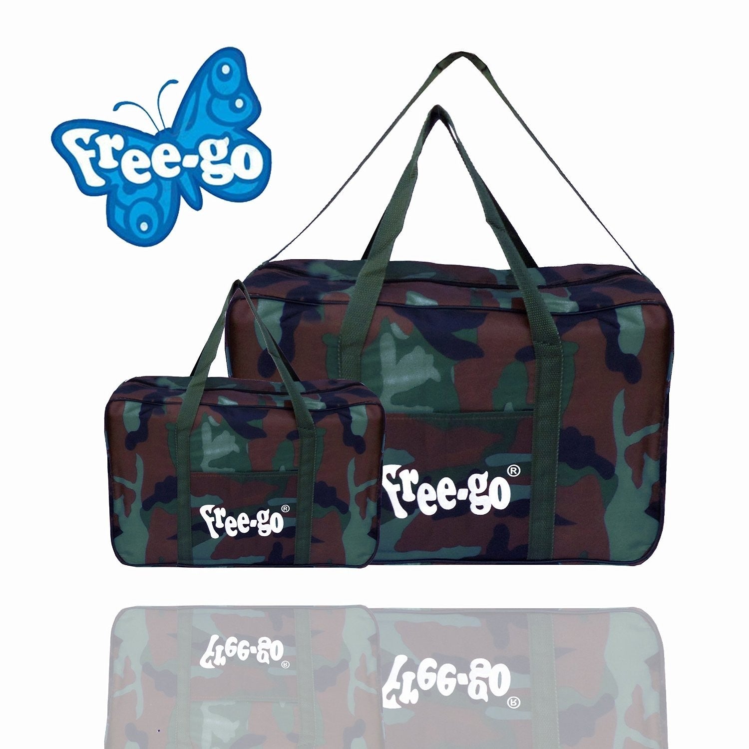 Set 2 sacs isothermes FREE GO avec effet camouflage avec 2 poignées et sangle