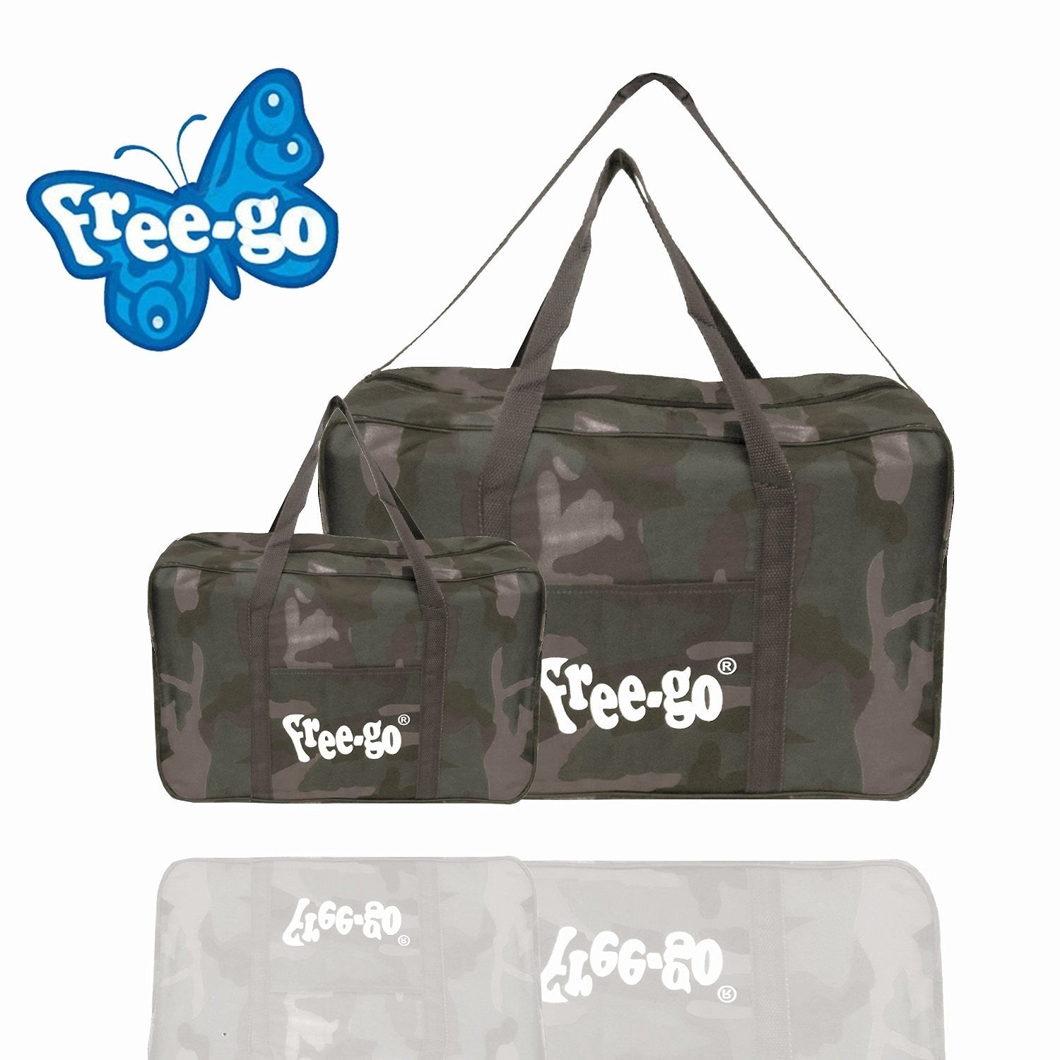 Set 2 sacs isothermes FREE GO avec effet camouflage avec 2 poignées et sangle