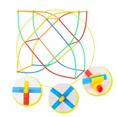Set de pailles pour constructions 3D avec accessoires 600 pièces