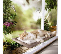 Lit  pour chat avec des ventouses à suspendre a la fenêtre