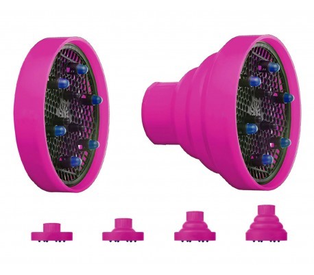 Embout - diffuseur sèche cheveux de voyage - pliable - en silicone - universel