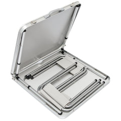 Table pliante en aluminium FUBUCA pour le camping avec tabourets 120x60x70cm