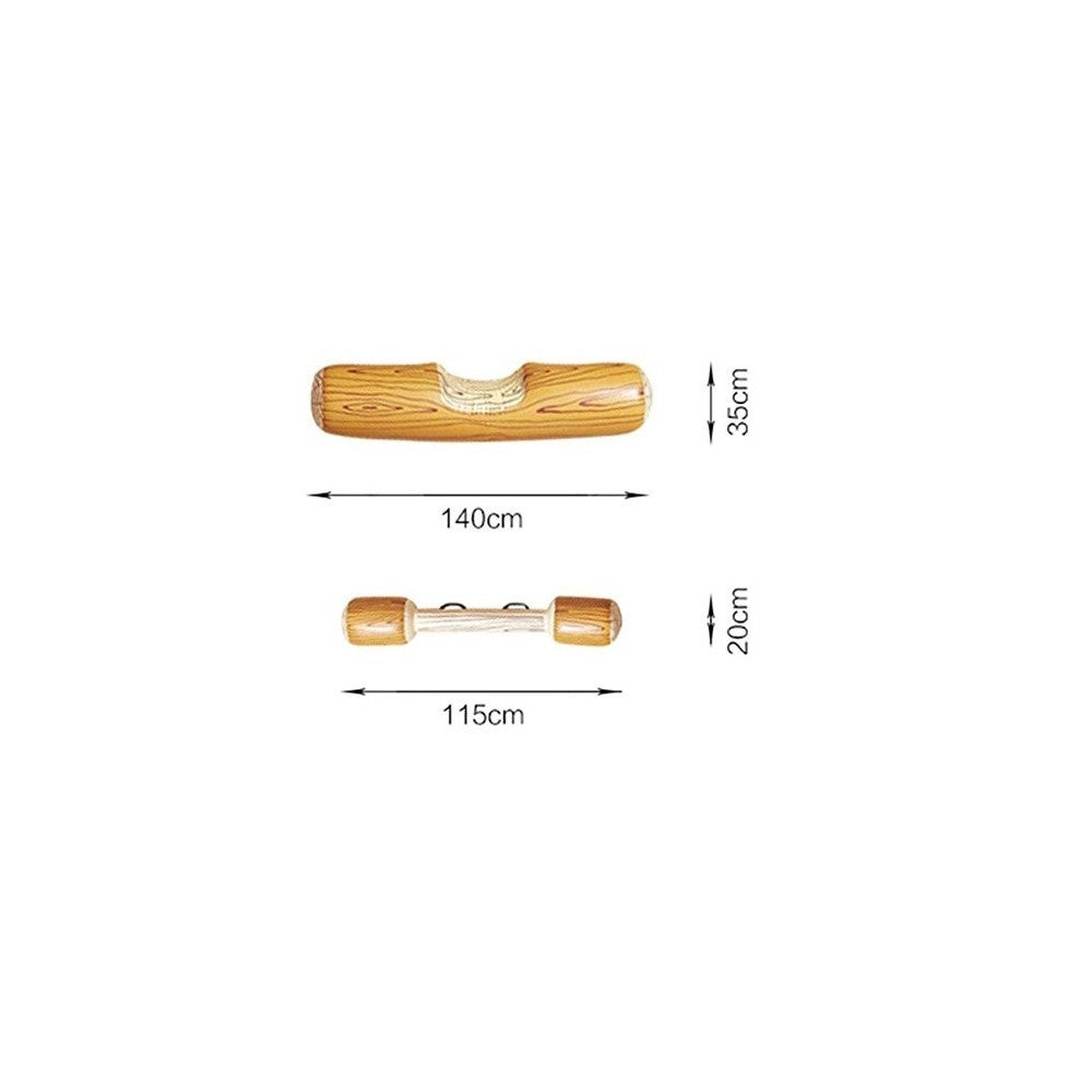 Jeu de piscine 4 pièces gonflables 2 canoës 2 rondins 140x35 cm