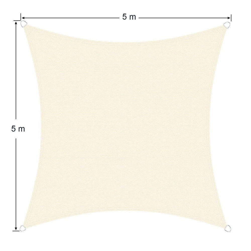 482452 Auvent carré pour extérieur GREEN Crochets 5x5m renforcés