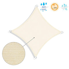Auvent carré 482445 BEIGE Crochets renforcés 5x5m