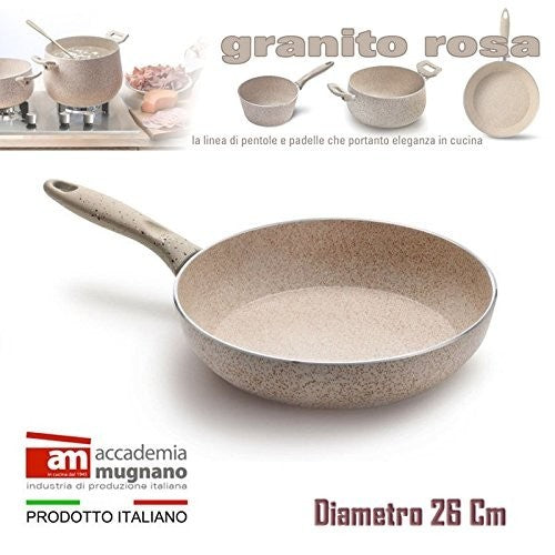 Poêle - Sauteuse antiadhésive de 26 cm effet pierre - Revêtement Diamond Tech