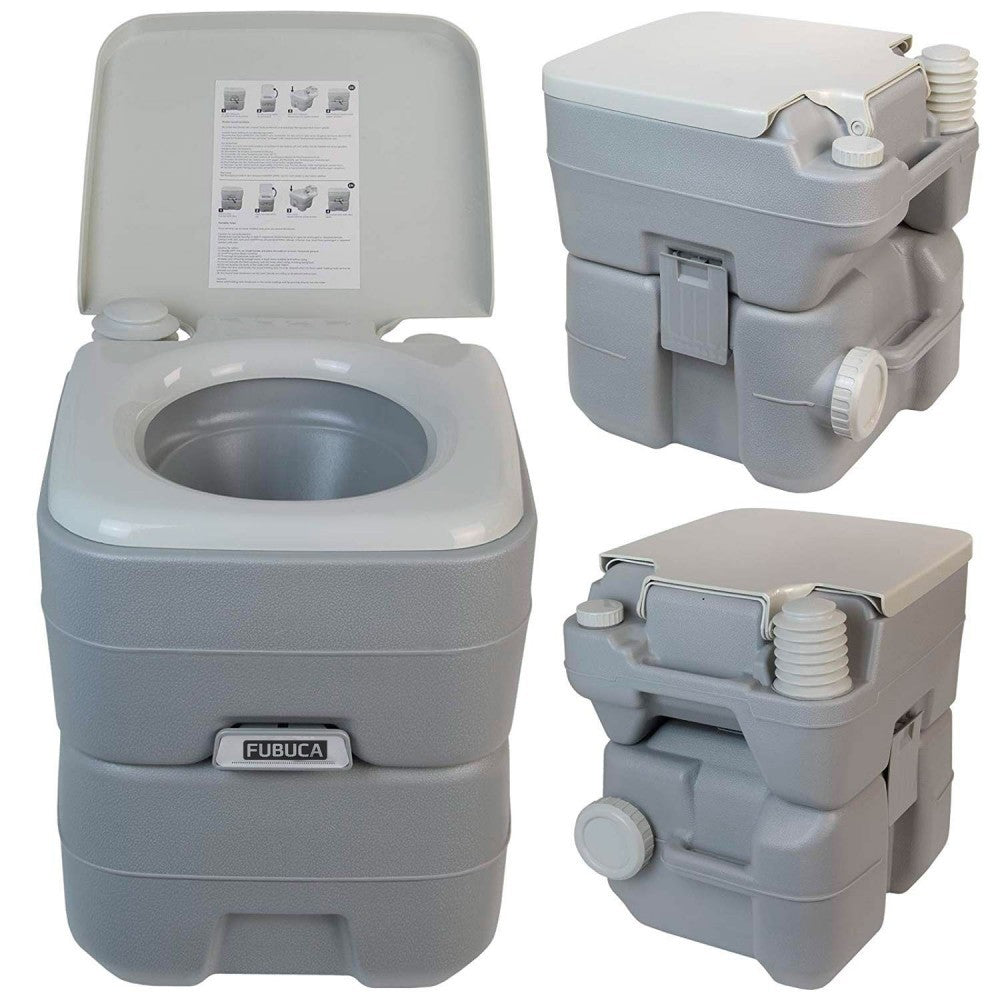 Toilette portable FUBUCA 20Lt avec pompe à décharge 41x35x41 cm
