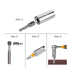 180623 Clé universelle 3 pièces multifonctions et  cliquet GATOR GRIP 7-19 mm