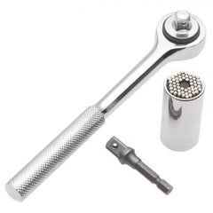 180623 Clé universelle 3 pièces multifonctions et  cliquet GATOR GRIP 7-19 mm