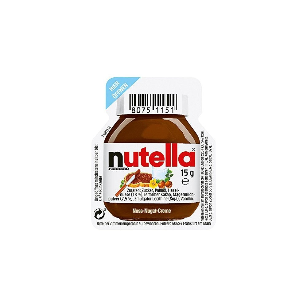 Ferrero Nutella save package 120 paquets de crème à tartiner de 15 g